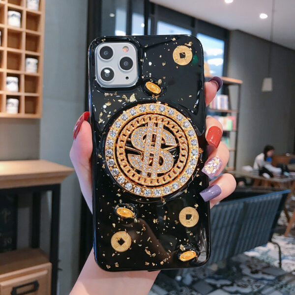 3D Diamond Dollar Turnplate Phone Case Luxury Designer - Image 6