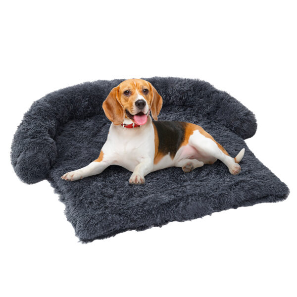 Dog Bed Mat For Couch - Non-Slip, Machine Washable - Comfortable Pet Pad For Large Dogs And Cats - Indoor Sofa Cushion With Removable Cover - 43x41x7 Inch - Image 2