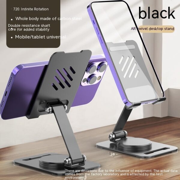 360 Degrees Rotate Metal Desk Mobile Phone Holder Stand For Phone Pad Adjustable Desktop Tablet Holderl Table Cell Phone Stand - Image 6