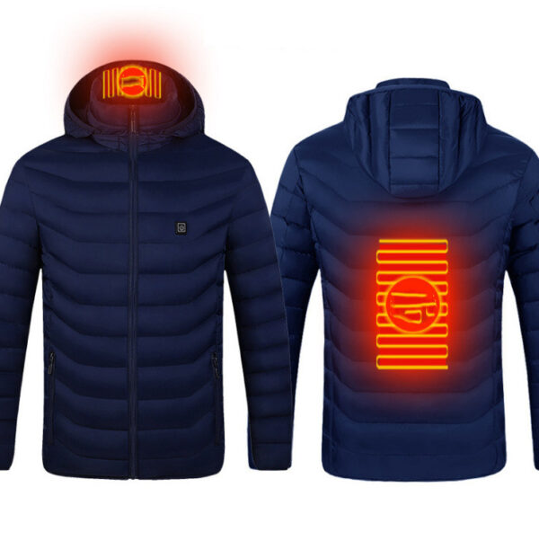 New Heated Jacket Coat USB Electric Jacket Cotton Coat Heater Thermal Clothing Heating Vest Men's Clothes Winter - Image 4