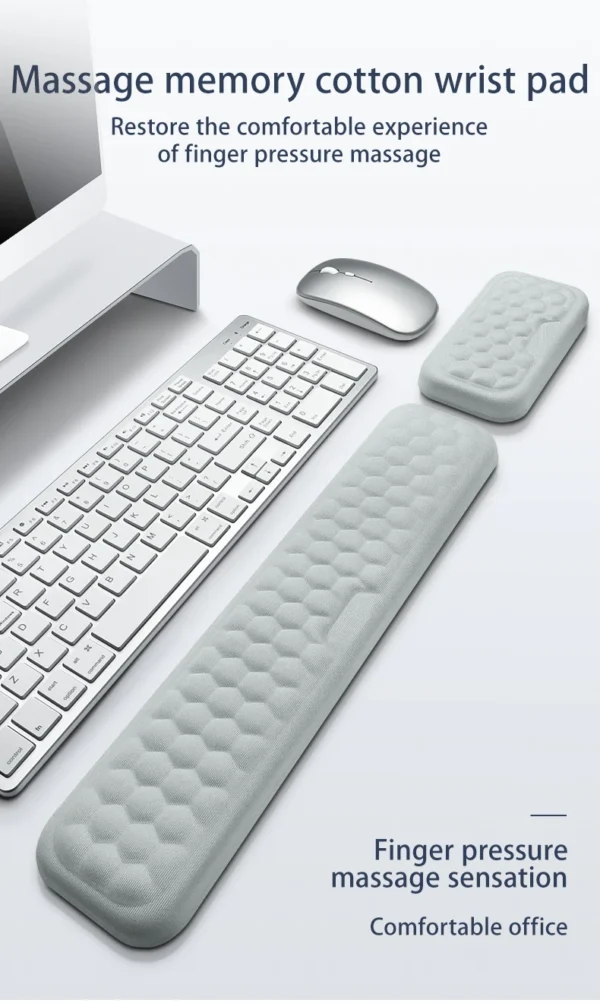 Keyboard mouse wrist rest ergonomic office typing protect relax wrist memory foam mouse pad computer notebook mouse pad - Image 19