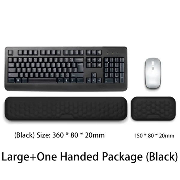 Keyboard mouse wrist rest ergonomic office typing protect relax wrist memory foam mouse pad computer notebook mouse pad - Image 8