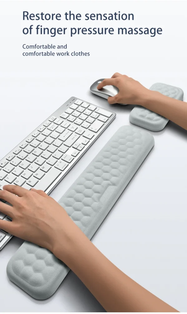 Keyboard mouse wrist rest ergonomic office typing protect relax wrist memory foam mouse pad computer notebook mouse pad - Image 20