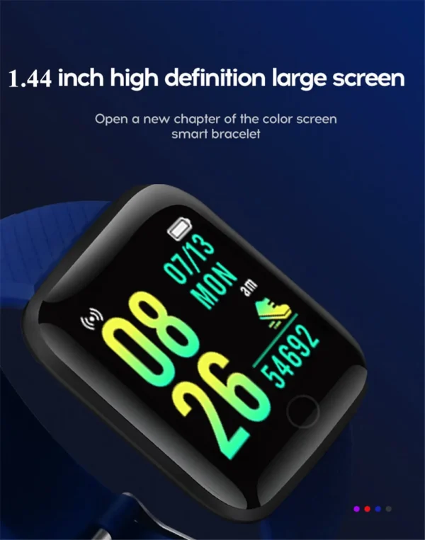 Multifunction Smart Watch For Men Women Kids Message Remind Music Control Sport Step Calories D13 Smartwatch Alarm Clock 116Plus - Image 12