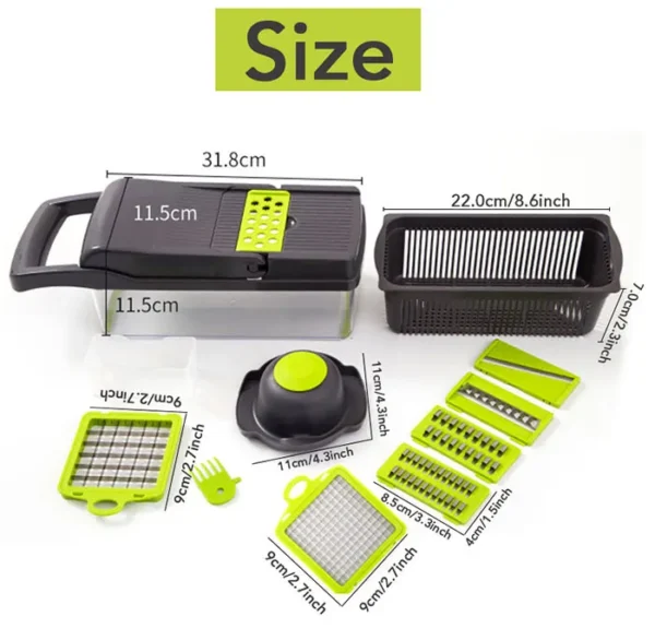 Vegetable Chopper Multifunctional Grater Cutter Kitchen Accessories Manual Fruit Slicer Potatos Shredders Cheese Onions Slicers - Image 17