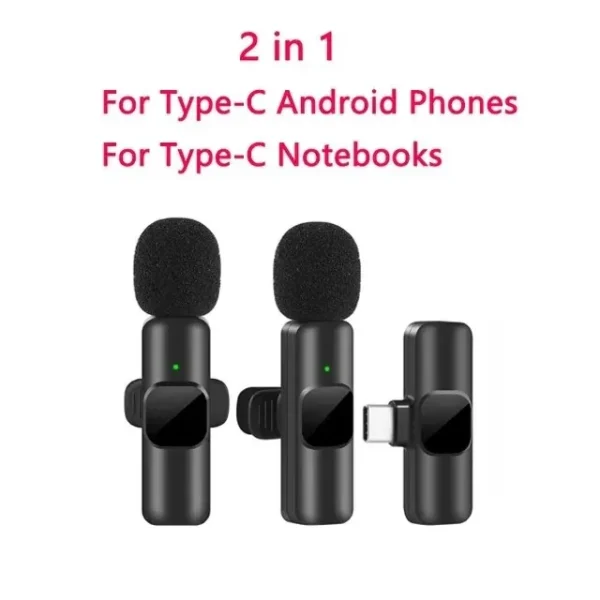 New Wireless Lavalier Microphone Portable Audio Video Recording Mini Mic for iPhone Android Live Broadcast Gaming Phone Mic - Image 9