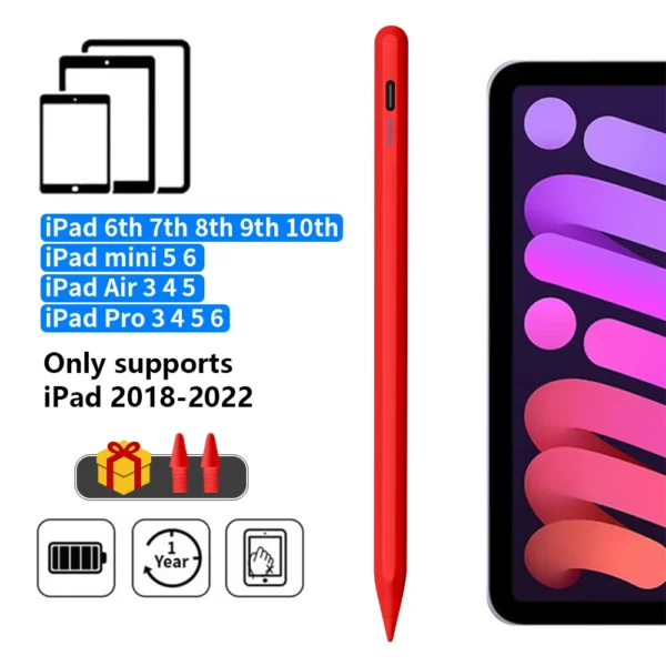 Stylus Pen For Apple Pencil with LED Power Indicators Palm Rejection Touch Pencil for 2022 2021 2020 2019 2018 iPad pencil - Image 11