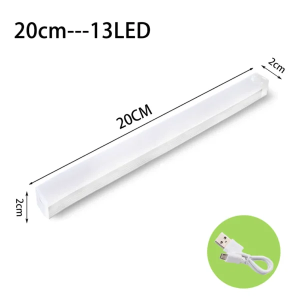 LED Motion Sensor Light Wireless LED Night Light Type C Rechargeable Light Cabinet Wardrobe Lamp Staircase Backlight For Kitchen - Image 9