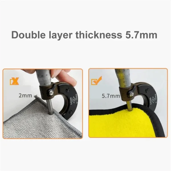 1/2/6pcs Microfiber Cleaning Towel Thicken Soft Drying Cloth Car Body Washing Towels Double Layer Clean Rags Car Accessories - Image 6