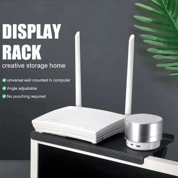 1PC Hot Selling Computer and TV Screen Storage Rack Wireless Router Set-top Box Rack No Perforated Storage Bracket Divine Tool - Image 12