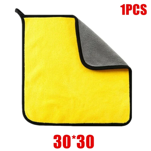 1/2/6pcs Microfiber Cleaning Towel Thicken Soft Drying Cloth Car Body Washing Towels Double Layer Clean Rags Car Accessories - Image 10