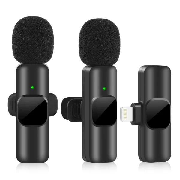 New Wireless Lavalier Microphone Portable Audio Video Recording Mini Mic for iPhone Android Live Broadcast Gaming Phone Mic - Image 12