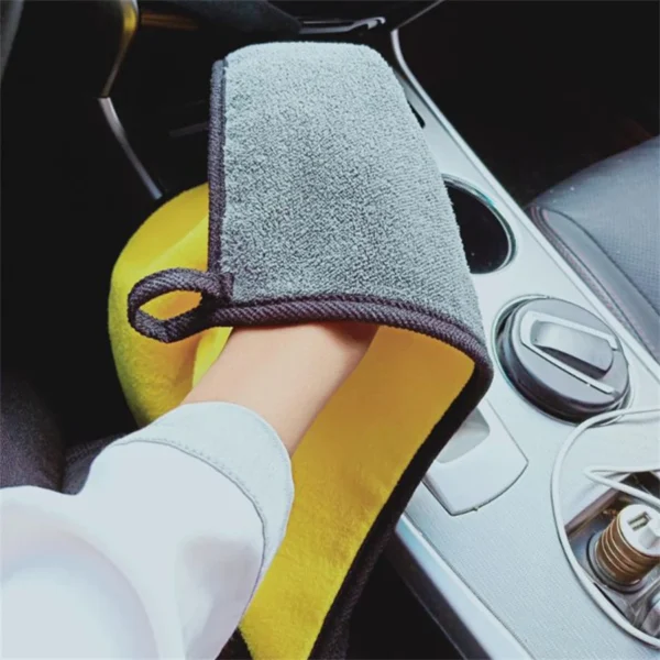 1/2/6pcs Microfiber Cleaning Towel Thicken Soft Drying Cloth Car Body Washing Towels Double Layer Clean Rags Car Accessories - Image 16