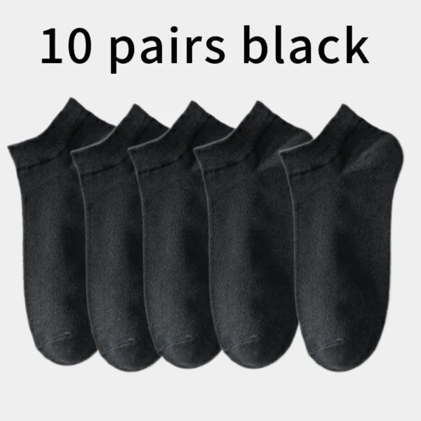 5Pairs Breathable Cotton Sports Stockings Men Bamboo Fiber Autumn and Winter Men Socks Sweat Absorption Deodorant Business Sox - Image 10