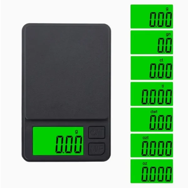 Precision Pocket Scale 1000g X 0.1g - Digital Gram, Food, Jewelry, Ounces/Grains Scale with Backlit LCD - Mini Scale for Travel - Image 20