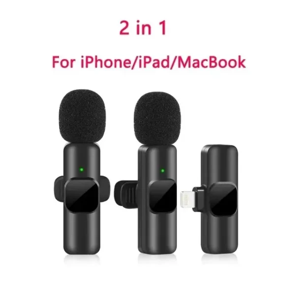 New Wireless Lavalier Microphone Portable Audio Video Recording Mini Mic for iPhone Android Live Broadcast Gaming Phone Mic - Image 10