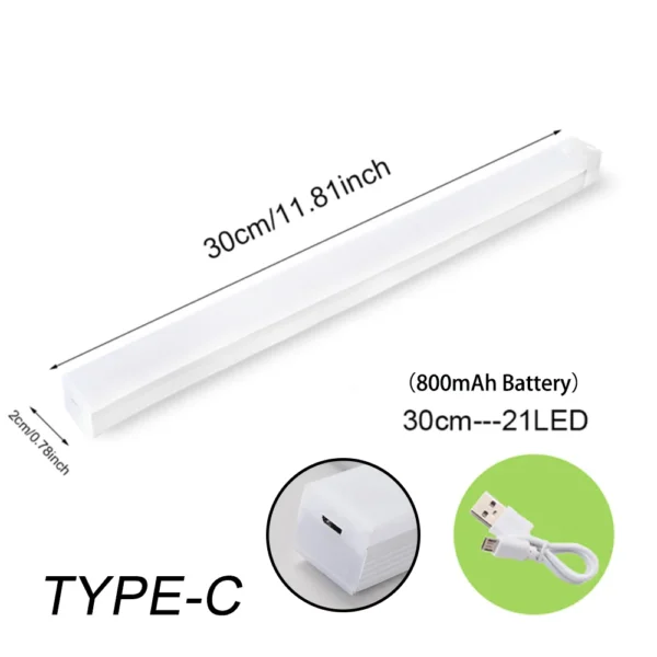 Motion Sensor Light Wireless LED Night Light Type C Rechargeable Light Cabinet Wardrobe Lamp Staircase Backlight For Kitchen LED - Image 8