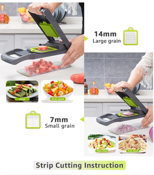 Vegetable Chopper Multifunctional Grater Cutter Kitchen Accessories Manual Fruit Slicer Potatos Shredders Cheese Onions Slicers - Image 18