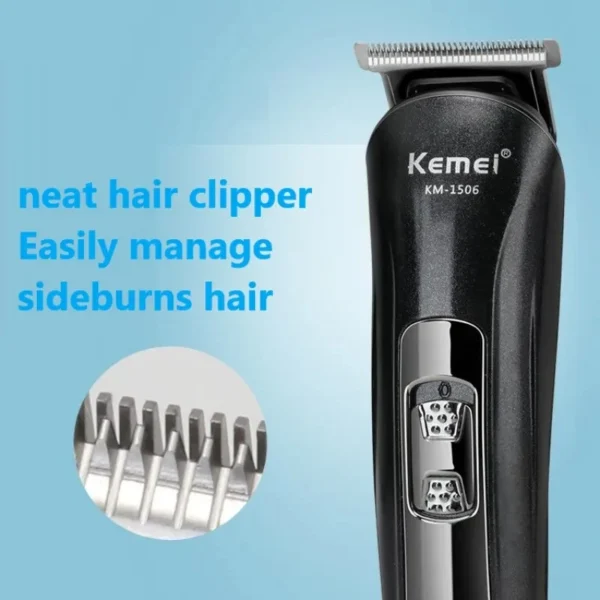 Kemei KM-1506 3 in 1 Electric Shaver USB Charging Hair trimmer Electric Rechargeable Nose Professional Shaving Machine - Image 4