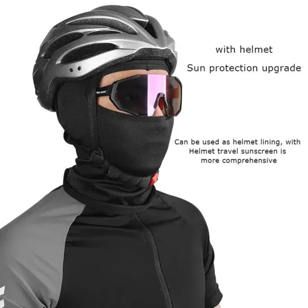 Balaclava Cycling Caps for Men Bicycle Travel Quick Dry Dustproof Face Cover Sun Protection Hat Windproof Sports Hood Ski Mask - Image 2