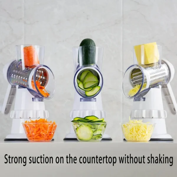 3 In 1 Vegetable Slicer Manual Kitchen Accessories Grater for Vegetable Cutter Round Chopper Mandolin Shredder Potato Home Kitch - Image 2