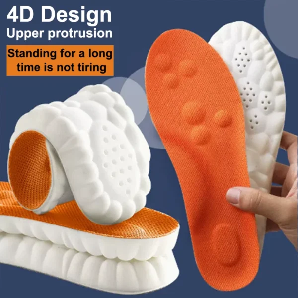 High Elasticity Latex Sport Insoles Soft Shoe Pads Arch Support Orthotic Insoles Breathable Deodorant Shock Absorption Cushion - Image 7