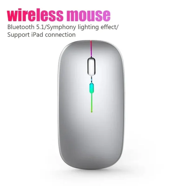 Wireless Mouse RGB Rechargeable Bluetooth Mice Wireless Computer Mause LED Backlit Ergonomic Gaming Mouse for Laptop PC 3600DPI - Image 3