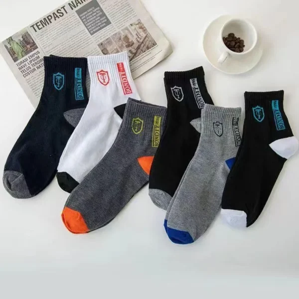 5Pairs Breathable Cotton Sports Stockings Men Bamboo Fiber Autumn and Winter Men Socks Sweat Absorption Deodorant Business Sox - Image 45