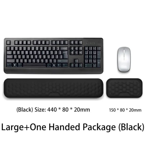 Keyboard mouse wrist rest ergonomic office typing protect relax wrist memory foam mouse pad computer notebook mouse pad - Image 9