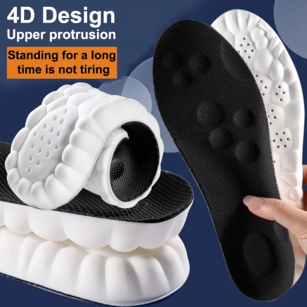 High Elasticity Latex Sport Insoles Soft Shoe Pads Arch Support Orthotic Insoles Breathable Deodorant Shock Absorption Cushion - Image 8