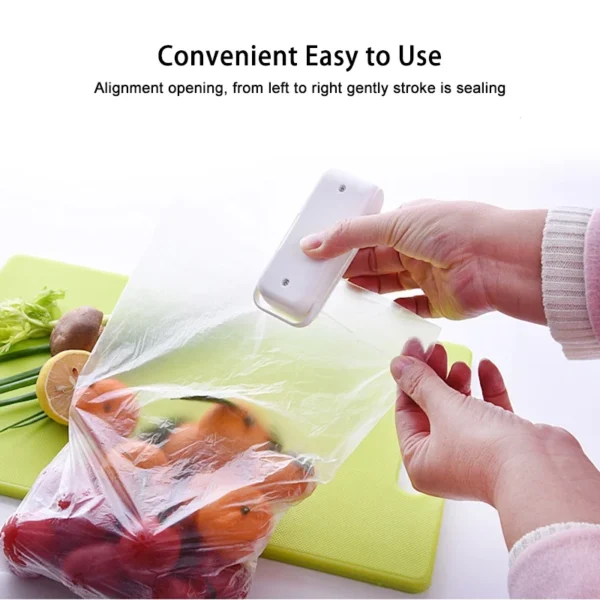 Mini Heat Bag Sealing Machine Package Sealer Bags Thermal Plastic Food Bag Closure Portable Sealer Food Packaging Heat Sealer - Image 12