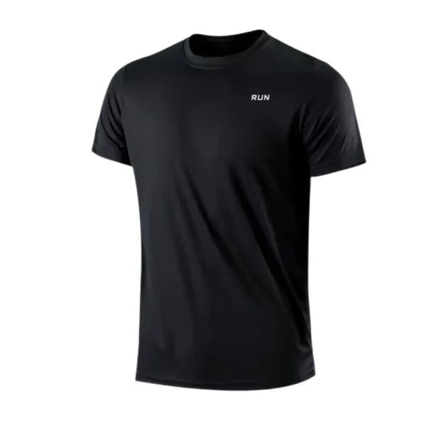 Men's Quick Dry Short Sleeve Gym Running Moisture Wicking Round Neck T-Shirt Training Exercise Gym Sport Shirt Tops Lightweight - Image 11