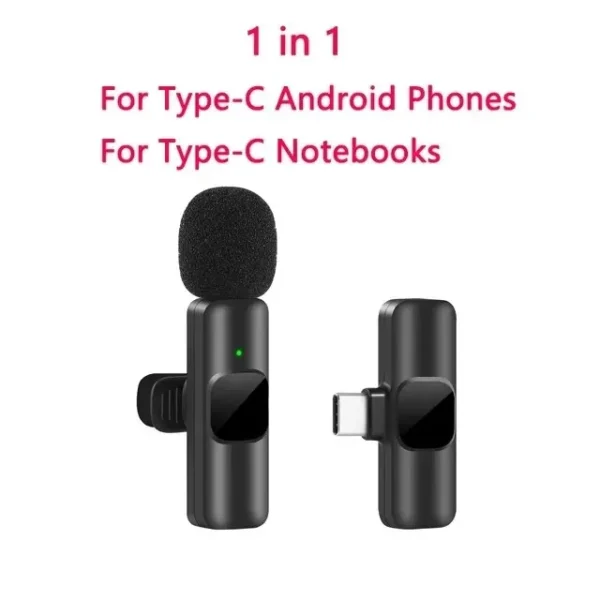 New Wireless Lavalier Microphone Portable Audio Video Recording Mini Mic for iPhone Android Live Broadcast Gaming Phone Mic - Image 7