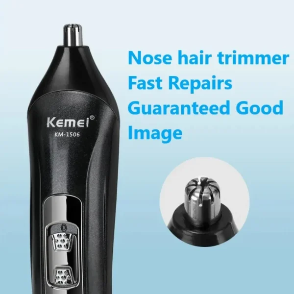 Kemei KM-1506 3 in 1 Electric Shaver USB Charging Hair trimmer Electric Rechargeable Nose Professional Shaving Machine - Image 6