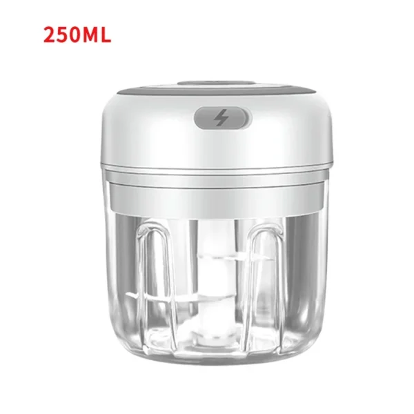 Mini Electric Garlic Grinder Chili Vegetable Chopper 100/250ML Wireless Portable Mixer Machine Crusher Kitchen Blender - Image 12