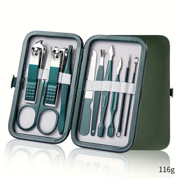 Professional 7/10/12/18 Piece Nail Care Kit Stainless Steel Manicure & Pedicure Set Nail Clipper Set with Travel Case - Image 9