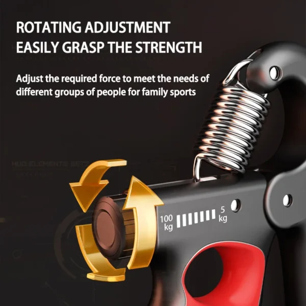 5-100kg Grip Strength Gym Wrist Expander Hand Strengthener Adjustable Muscle Recovery Fitness Hand Strength Exercise - Image 5