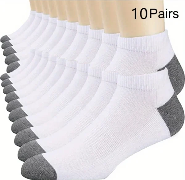 5Pairs Breathable Cotton Sports Stockings Men Bamboo Fiber Autumn and Winter Men Socks Sweat Absorption Deodorant Business Sox - Image 39