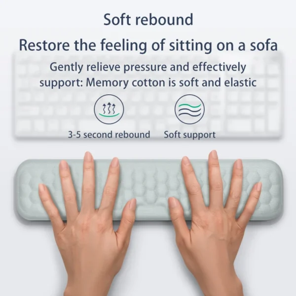 Keyboard mouse wrist rest ergonomic office typing protect relax wrist memory foam mouse pad computer notebook mouse pad - Image 5