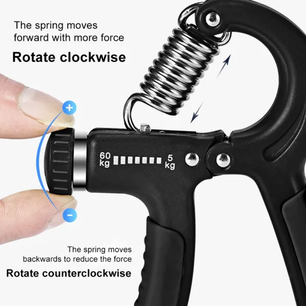 Grip Strengthener Strength Training Hand Exerciser Adjustable 5-60KG Fitness Unisex Finger Rehabilitation Training Hand Grip - Image 3