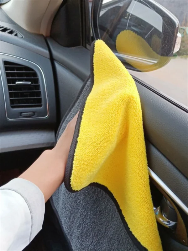 1/2/6pcs Microfiber Cleaning Towel Thicken Soft Drying Cloth Car Body Washing Towels Double Layer Clean Rags Car Accessories - Image 14