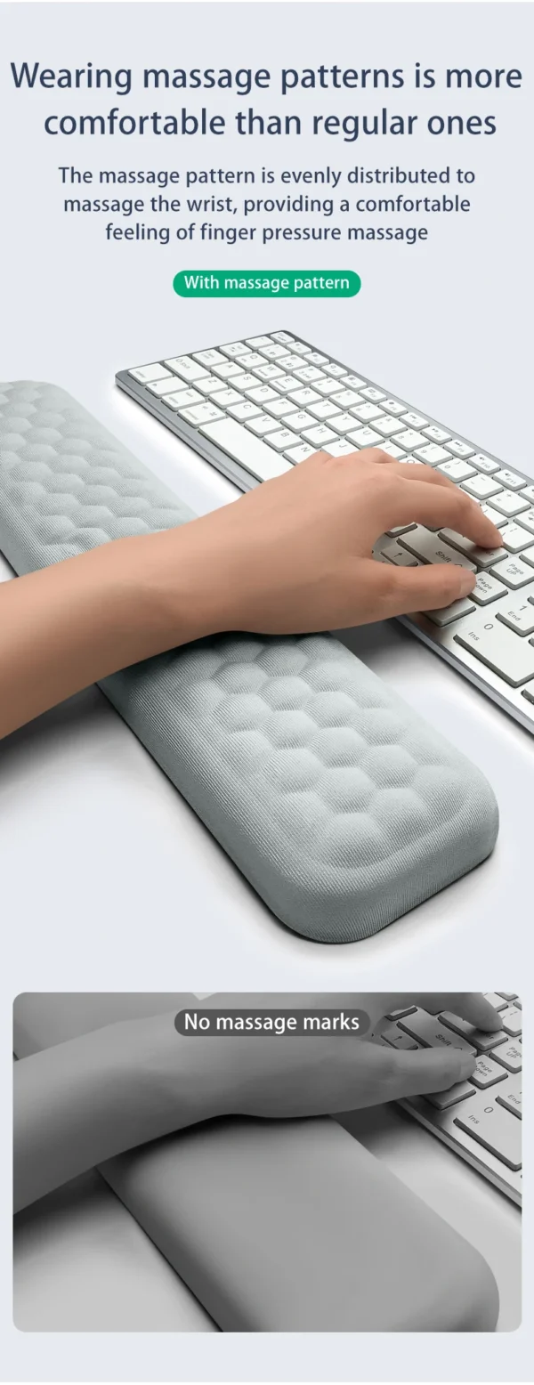 Keyboard mouse wrist rest ergonomic office typing protect relax wrist memory foam mouse pad computer notebook mouse pad - Image 22