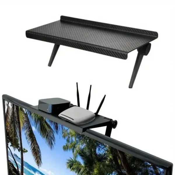 1PC Hot Selling Computer and TV Screen Storage Rack Wireless Router Set-top Box Rack No Perforated Storage Bracket Divine Tool - Image 9