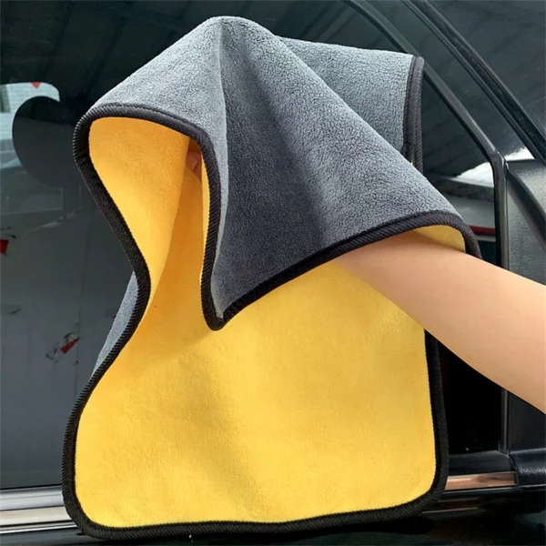 1/2/6pcs Microfiber Cleaning Towel Thicken Soft Drying Cloth Car Body Washing Towels Double Layer Clean Rags Car Accessories - Image 17