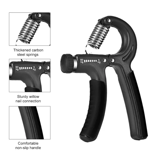 Grip Strengthener Strength Training Hand Exerciser Adjustable 5-60KG Fitness Unisex Finger Rehabilitation Training Hand Grip - Image 4