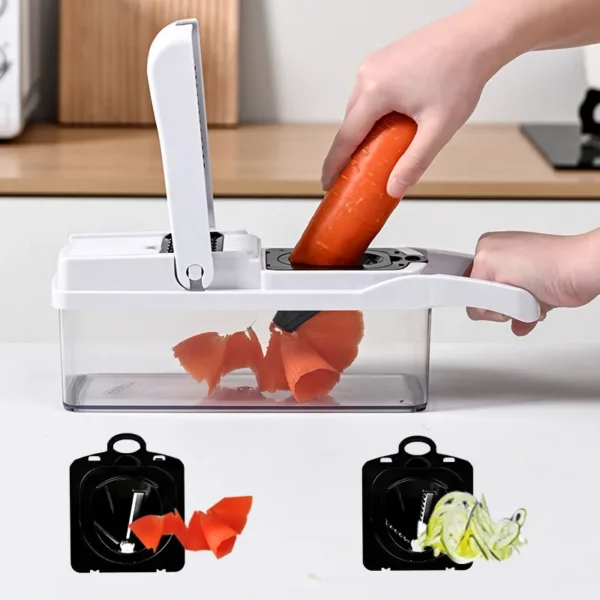 22/26 pcs in 1 Multifunctional Vegetable Chopper Handle Food Grate Cooking Tool Vegetable Slicer Dicer Cut Kitchen Items Gadgets - Image 15