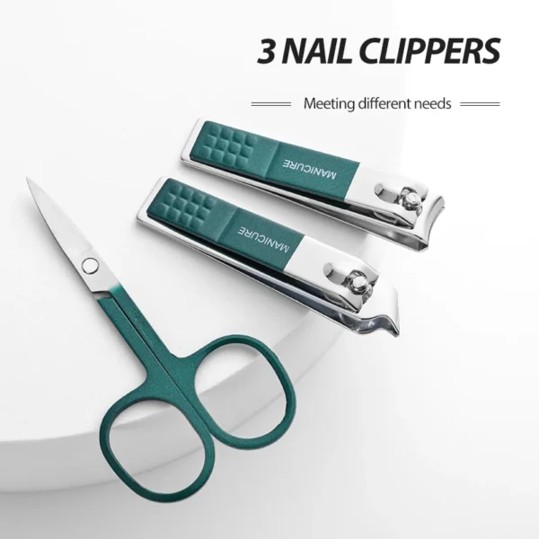 Nail Scissors Set Household High End Mens And Womens Special Nail Clippers Manicure Beauty Tools 6 Piece Portable Household - Image 4