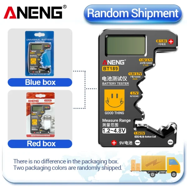 ANENG BT189 Button Cell Battery Tester 9V N D C AA AAA Universal Household LCD Display Battery Tester Power Bank Detectors Tools - Image 19