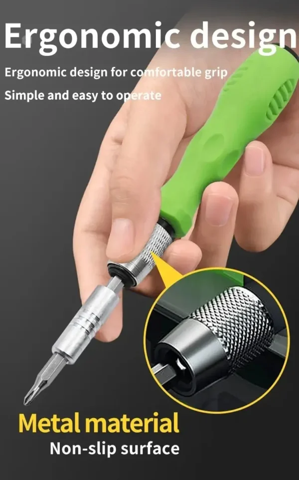 Mini 32-in-1 Precision Screwdriver Set Magnetic Phillips Bits Multifunctional Hand Repair Tool Kit for Phone Watch Glasses PC - Image 13