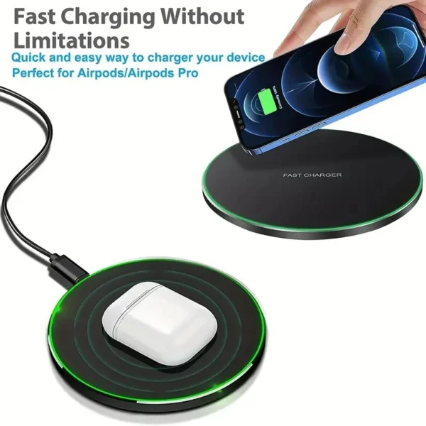 30W Wireless Charger For iPhone 15 14 13 12 X Pro Max Induction Fast Charging Pad Dock Station For Samsung S23 S22 Xiaomi Huawei - Image 23